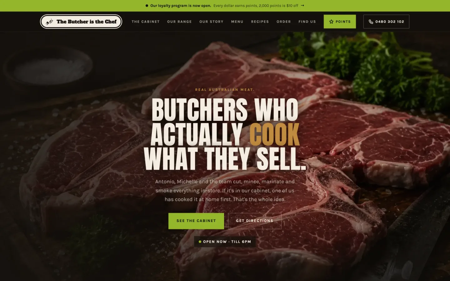 The Butcher is the Chef: A local loyalty system without another app or card.