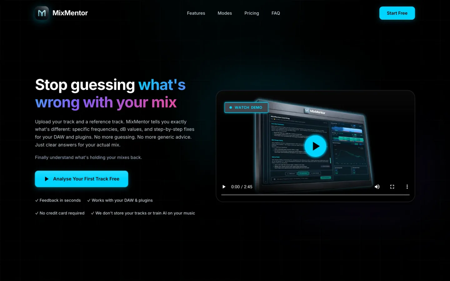 Mixmentor: Audio analysis made useful for working producers.